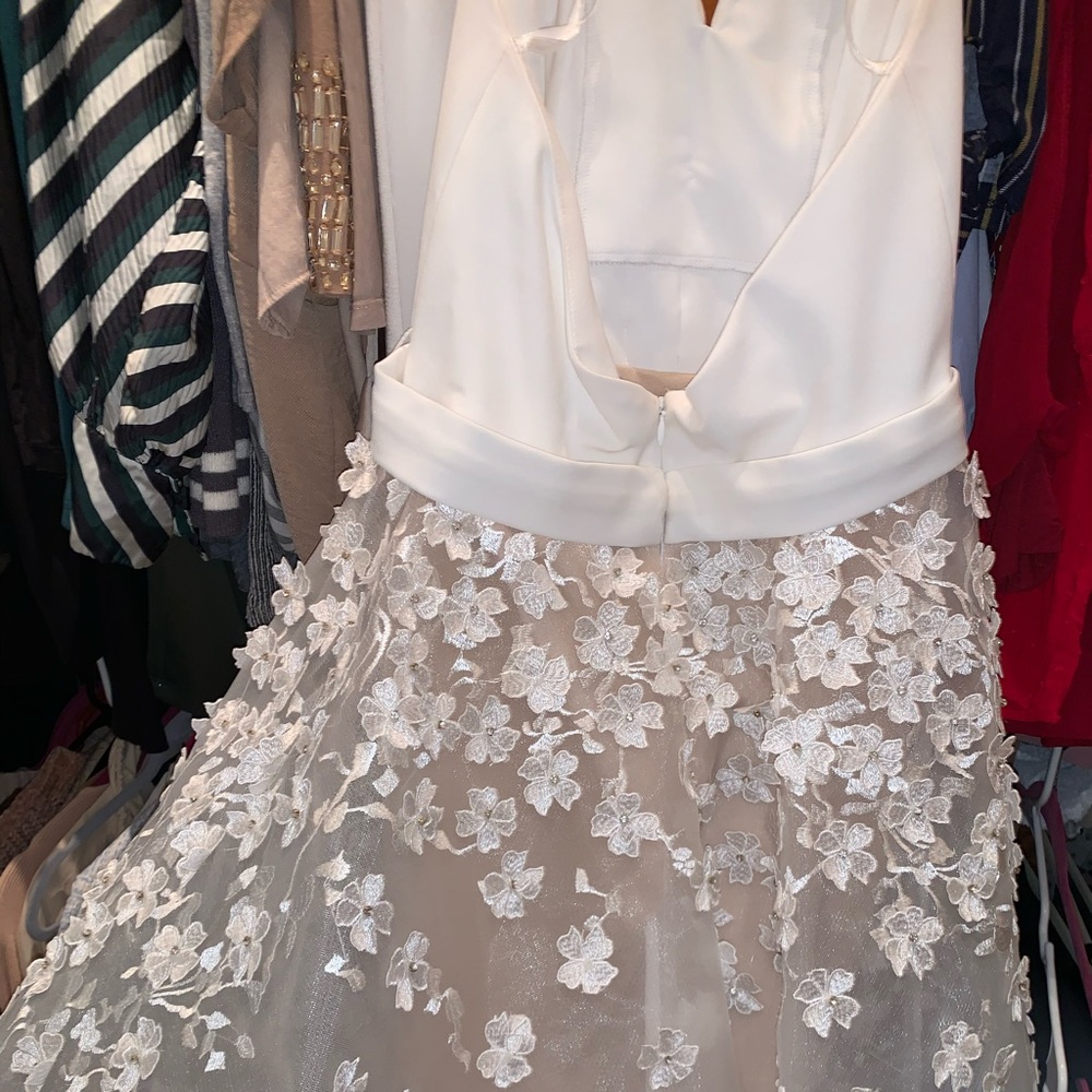 Jovani Fit & Flare Halter Neckline Backless Dress - Picture 3 of 12